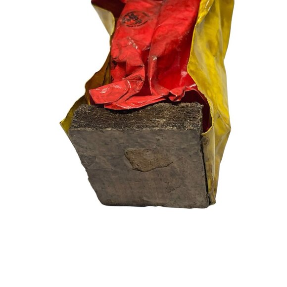 Mexican Folk Art Paper Mache Figure Man W/crown Jesus? - Picture 3 of 7